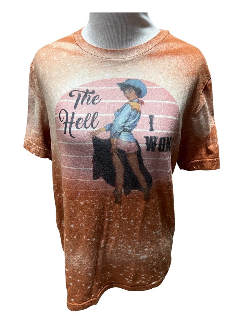 The Hell I Wont Western Southern Country Tee Graphic Short Sleeve T-Shirt